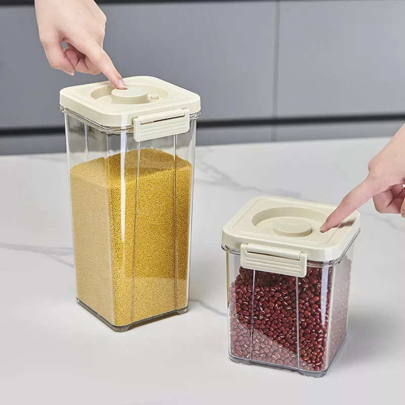 Plastic vacuümcontainers voor voedsel